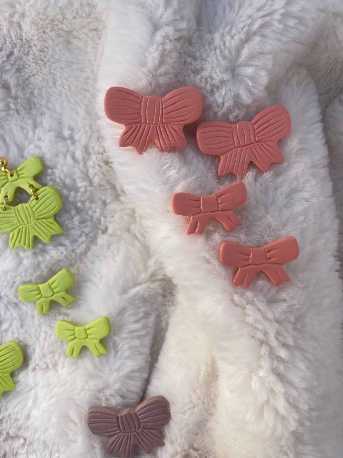 Peachy Pink Bows - Mini