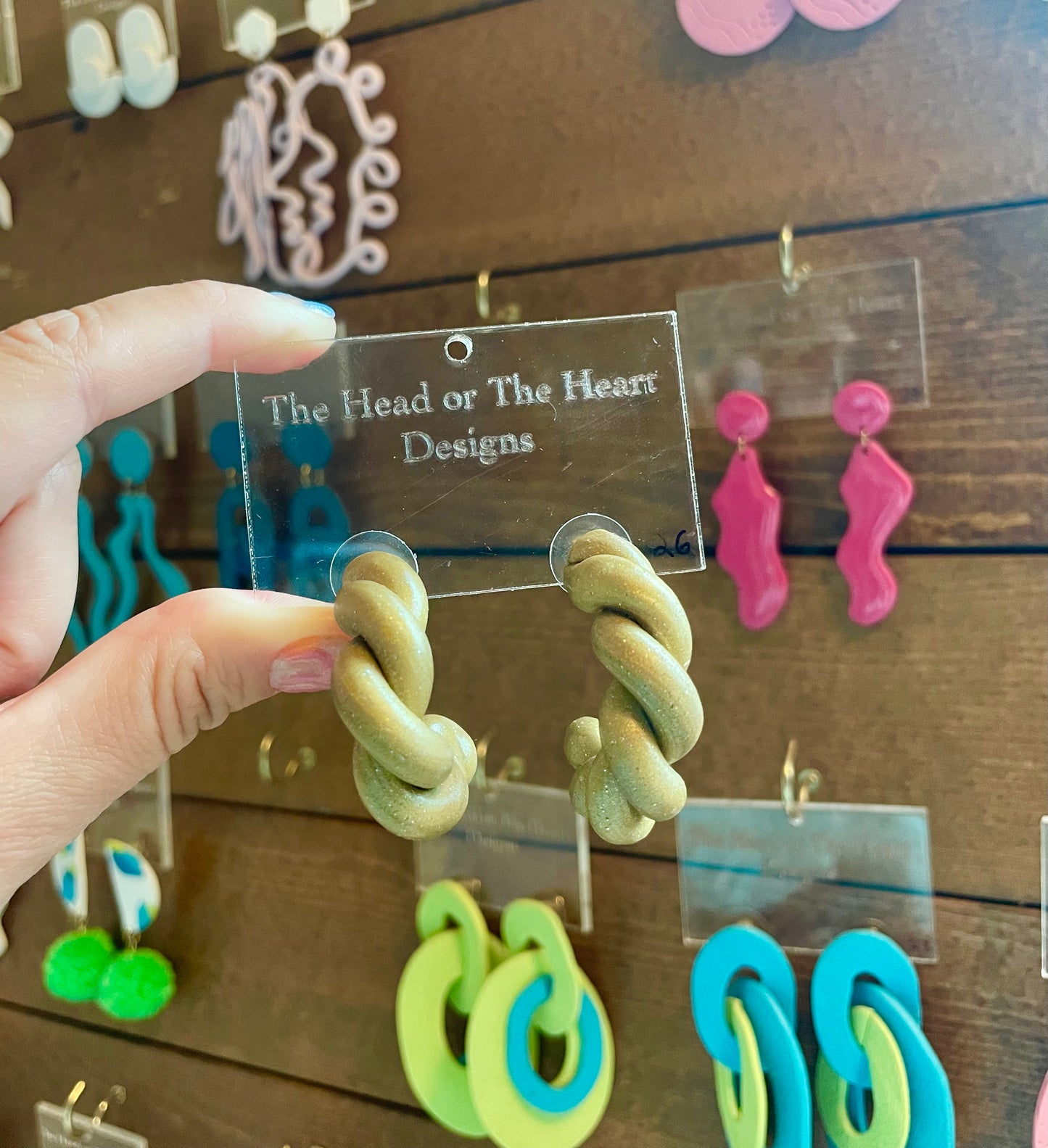 Golden Cloud Hoops Large