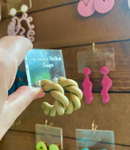 Golden Cloud Hoops Large