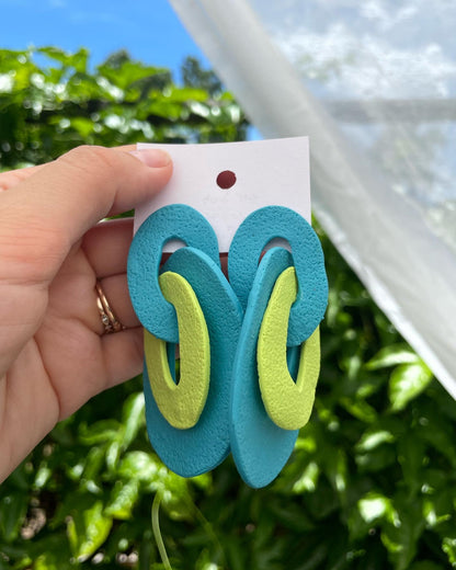 Color Burst - Ocean Blue & Lime