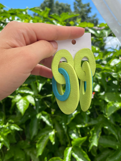 Color Burst - Lime & Ocean Blue