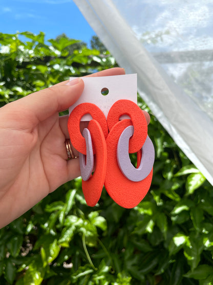 Color Burst - Coral & Violet