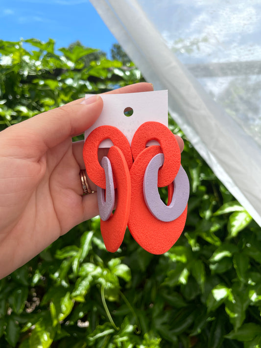 Color Burst - Coral & Violet