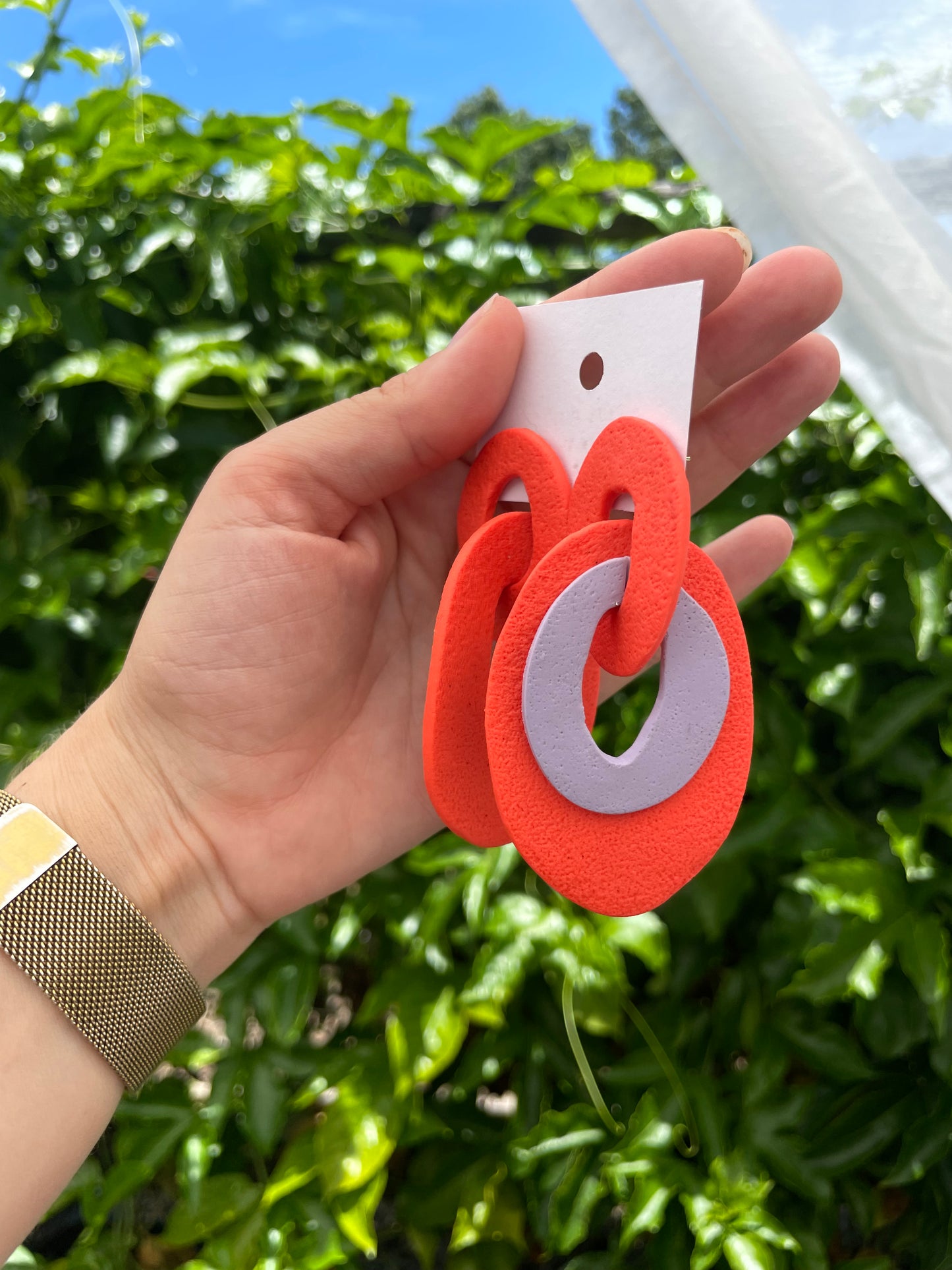 Color Burst - Coral & Violet